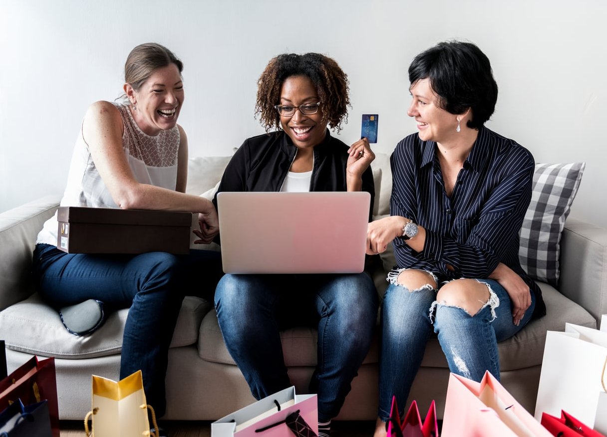 shopping cart laptop email